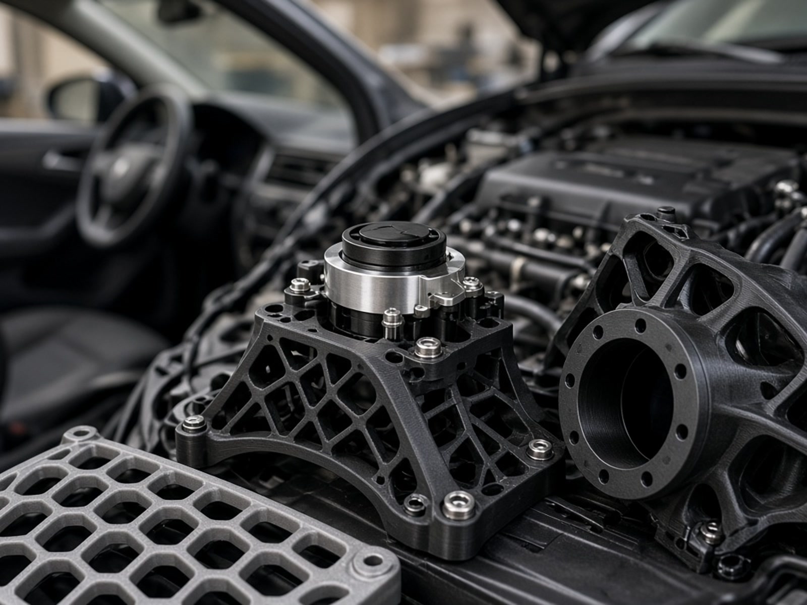 3D printed automotive parts produced for functional and end-use applications