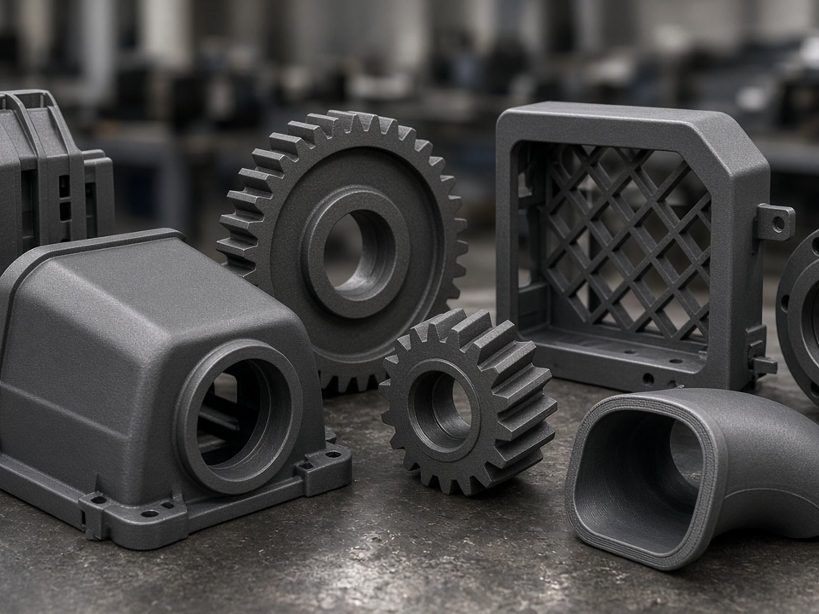 Functional 3D printed machinery parts