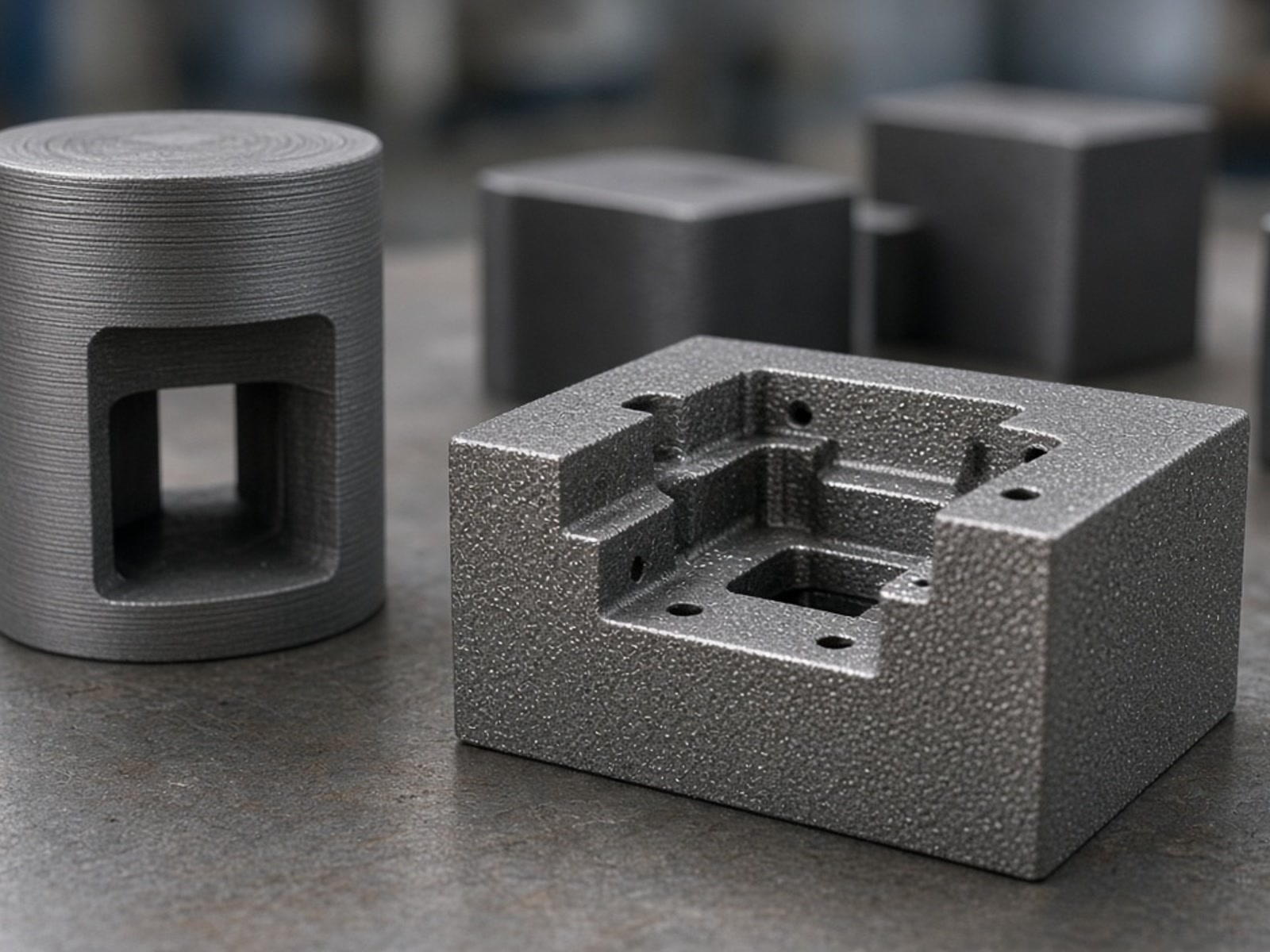 Industrial additive manufacturing of high-strength wear-resistant components